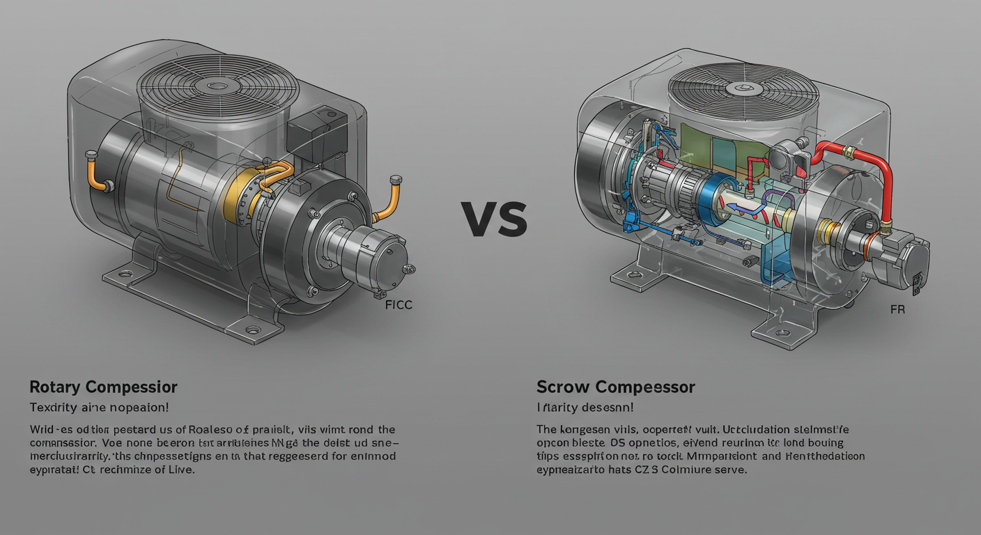rotary compressor vs scroll compressor