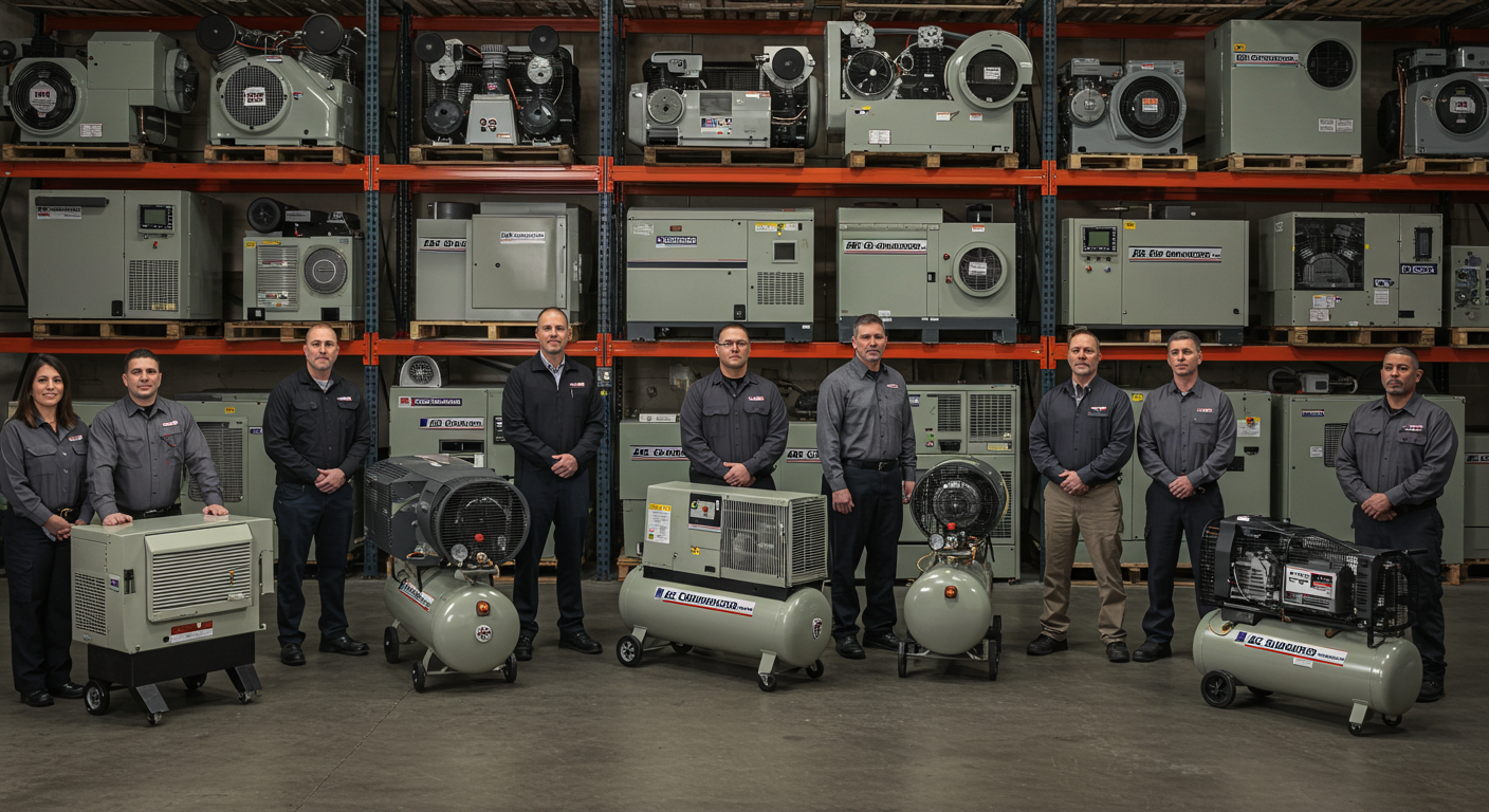 top air compressor suppliers, distributors, dealers in USA
