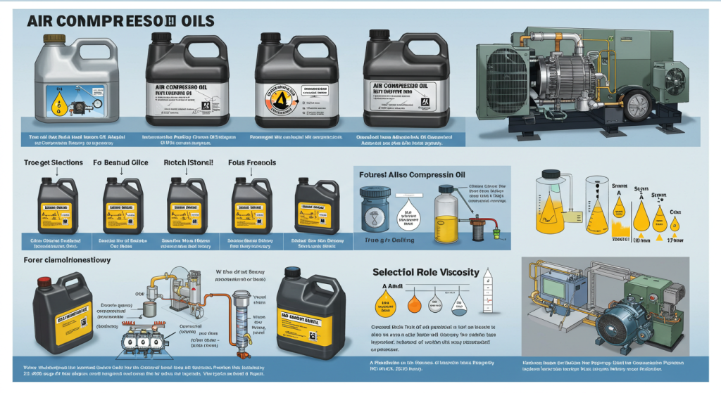 what are the of air compressor oil types