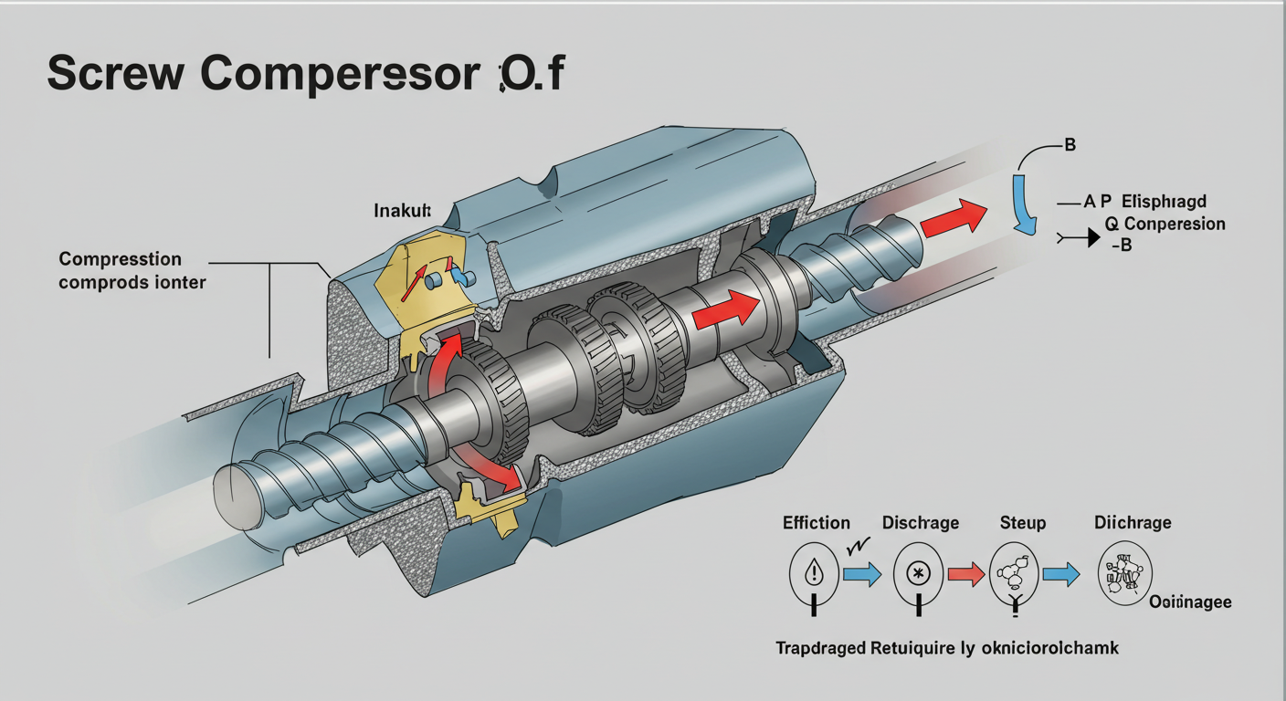 what is the screw compressor working principle