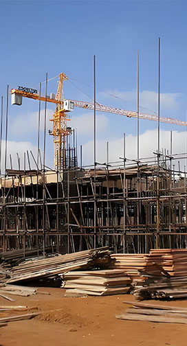 Gas for engineering construction