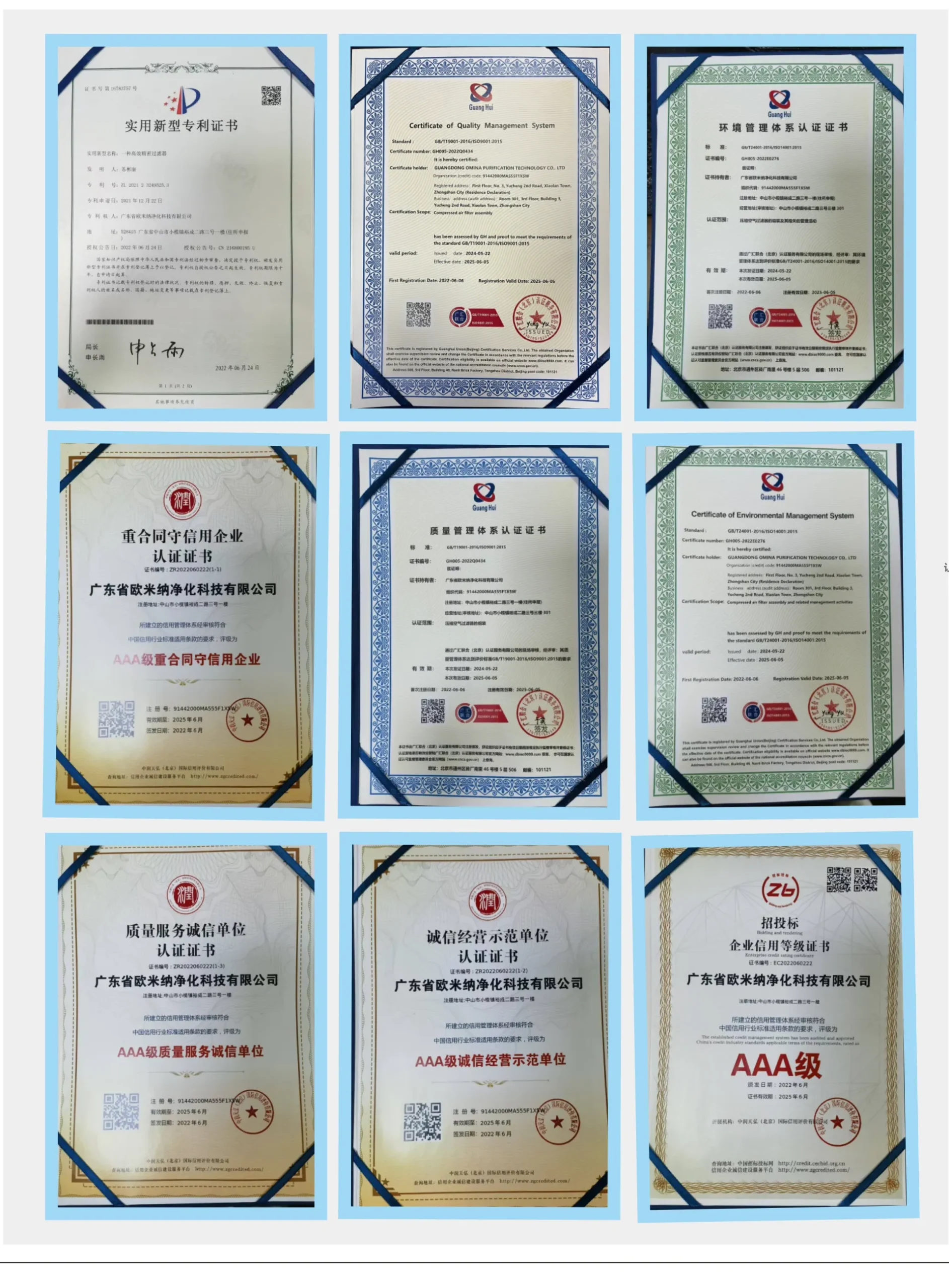 product certificate